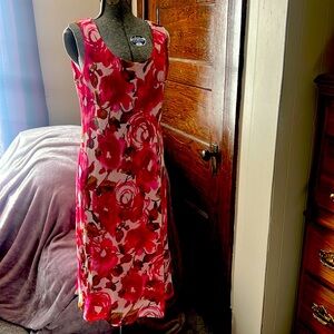 Fushia Flower Dress with matching Jacket